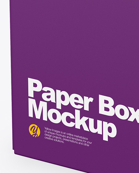 Paper Box Mockup