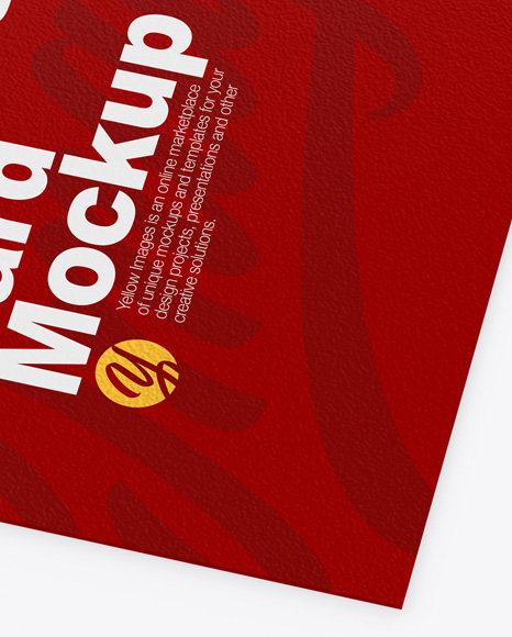 Two Paper Business Cards Mockup