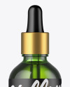 Green Glass Dropper Bottle Mockup