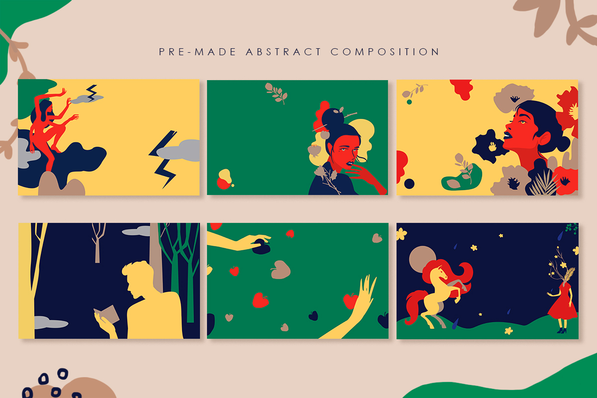 Abstractionism Graphic Set Abstractionism Graphic Set
