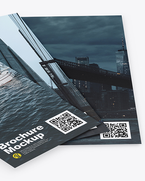 Three Brochures Mockup