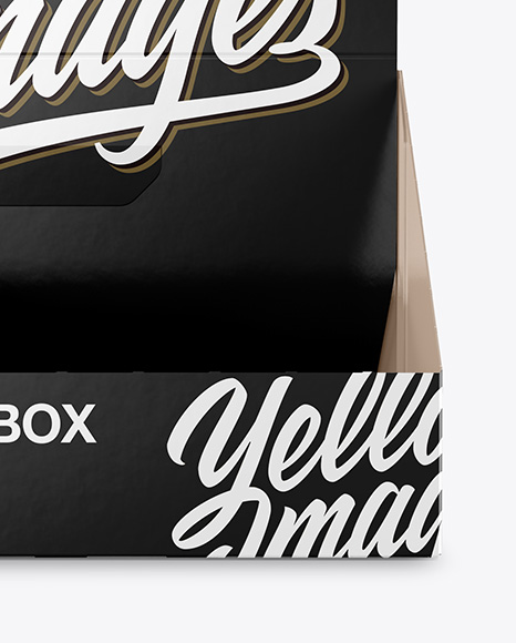 Glossy Display Box Mockup