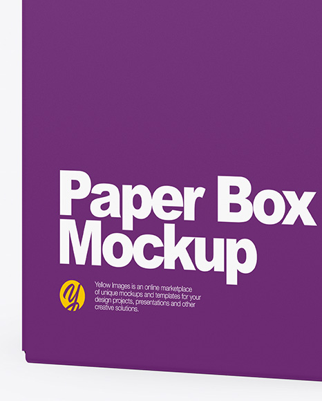 Paper Box Mockup