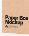 Kraft Box Mockup Kraft Box Mockup