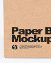 Kraft Box Mockup Kraft Box Mockup