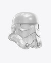 Glossy Stormtrooper Helmet Mockup