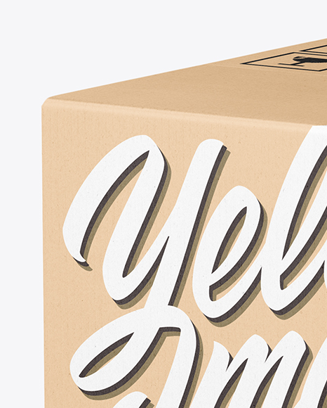 Kraft Paper Box Mockup