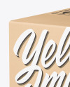 Kraft Paper Box Mockup