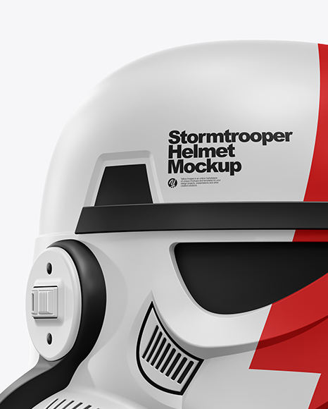 Matte Stormtrooper Helmet Mockup