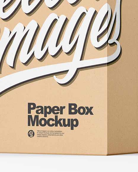 Kraft Paper Box Mockup