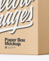 Kraft Paper Box Mockup