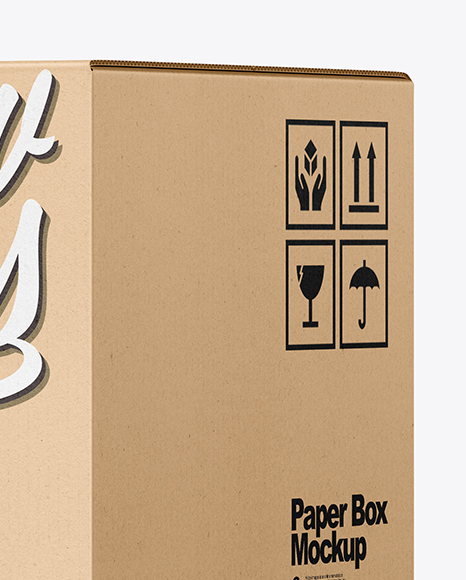 Kraft Paper Box Mockup