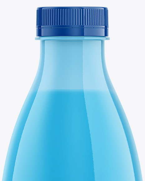 Plastic Glossy Drink Bottle Mockup