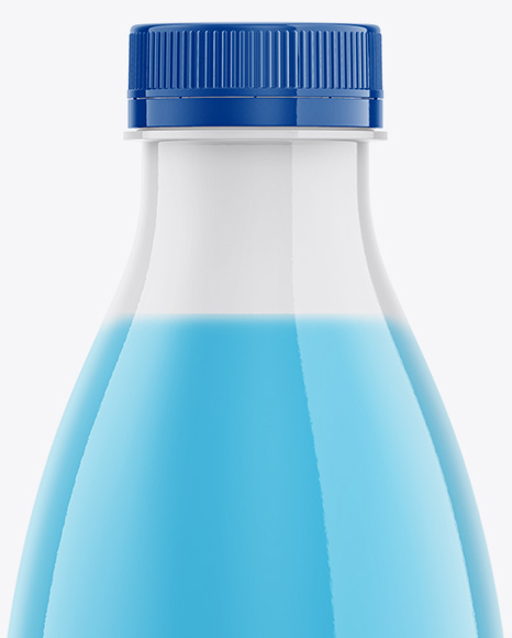 Plastic Glossy Drink Bottle Mockup