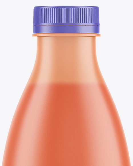 Plastic Matte Drink Bottle Mockup