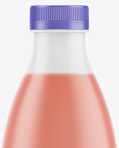 Plastic Matte Drink Bottle Mockup