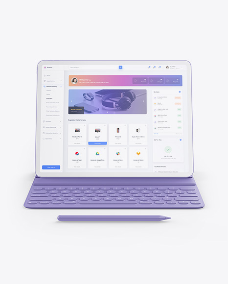 Clay Apple iPad Pro 2018 12.9 Mockup
