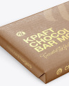 Kraft Matte Chocolate Bar Mockup - Halfside View (High Angle Shot)