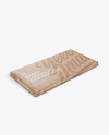 Kraft Matte Chocolate Bar Mockup - Halfside View (High Angle Shot)