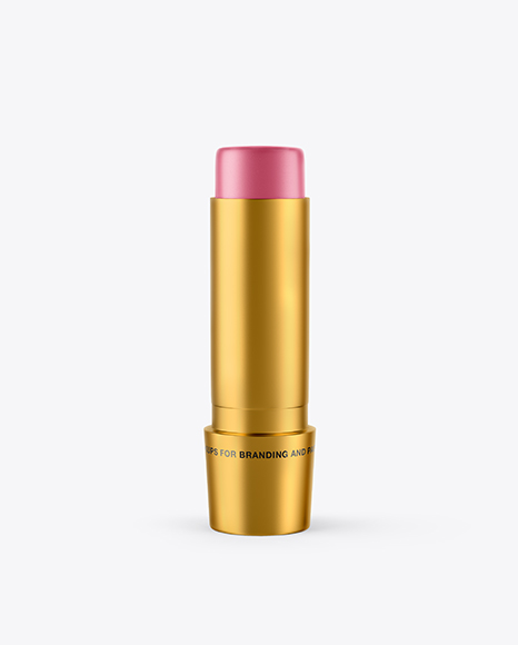 Glossy Lipstick Tube Mockup