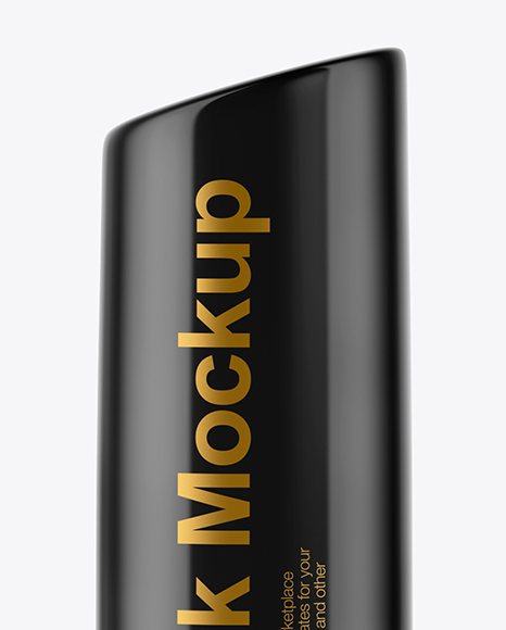 Glossy Lipstick Tube Mockup