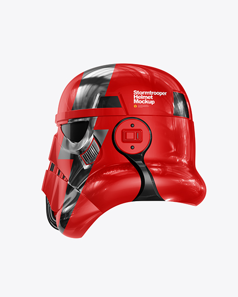 Glossy Stormtrooper Helmet Mockup