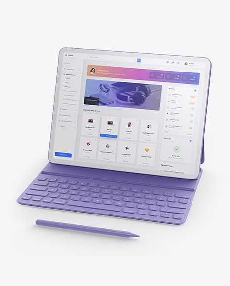 Clay Apple iPad Pro 2018 12.9 Mockup