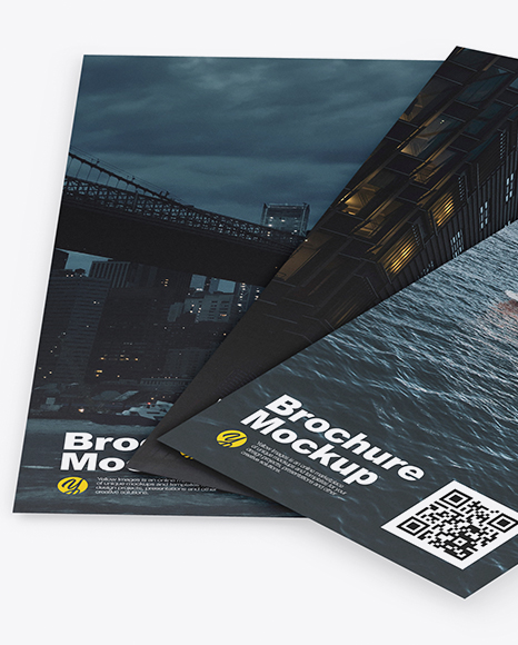 Three Brochures Mockup