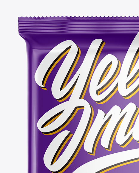 Glossy Snack Bar Mockup