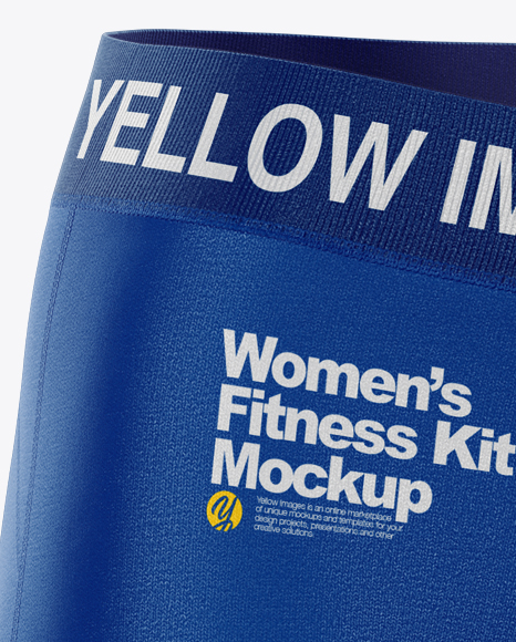 Women's Fitness Kit Mockup - Half Side View