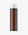 Amber Plastic Bottle Mockup