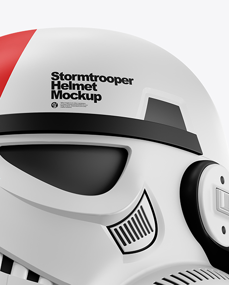 Matte Stormtrooper Helmet Mockup