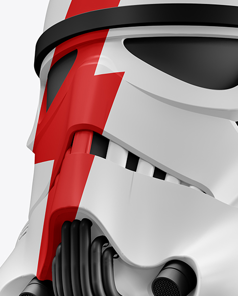 Matte Stormtrooper Helmet Mockup