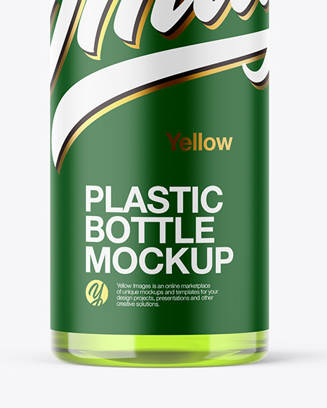 Clear Plastic Bottle Mockup