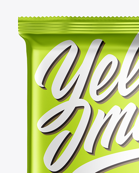 Metallic Snack Bar Mockup