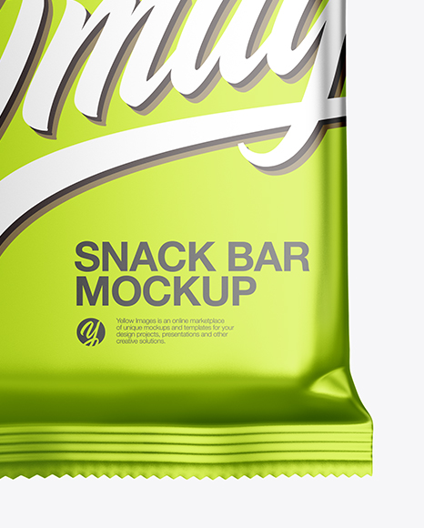 Metallic Snack Bar Mockup