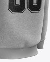 Men’s Heather Heavyweight Sweatshirt mockup (Back Half Side View)