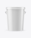 Glossy Plastic Bucket Mockup