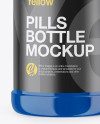 Glossy Plastic Pills Bottle Mockup - Front View