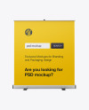 Roll-up Banner Mockup - Front View