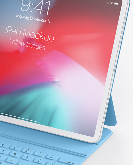 Clay Apple iPad Pro 2018 12.9 Mockup