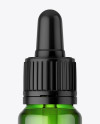 Green Glass Dropper Bottle Mockup