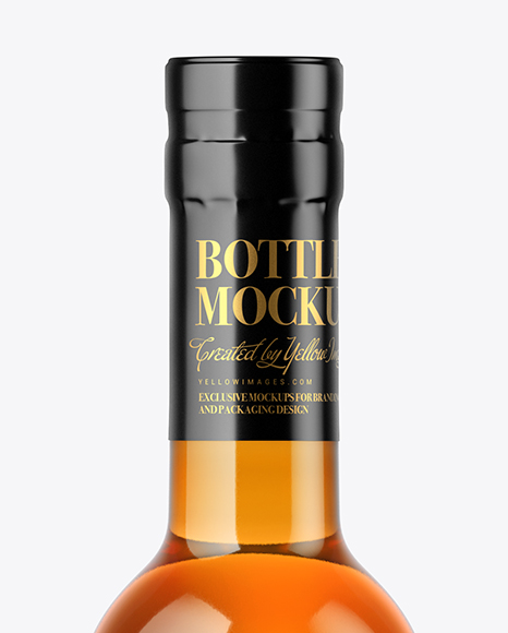 Cognac Bottle Mockup