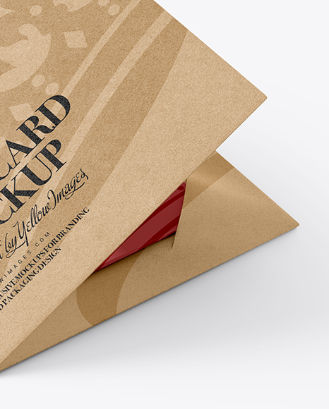 Kraft Gift Card Mockup