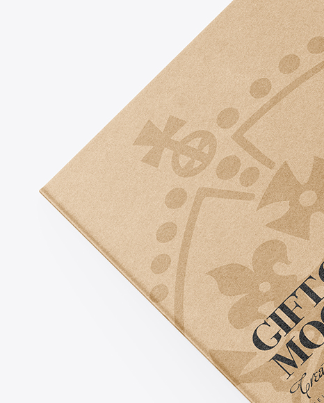 Kraft Gift Card Mockup