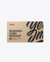 Kraft Business Card Mockup