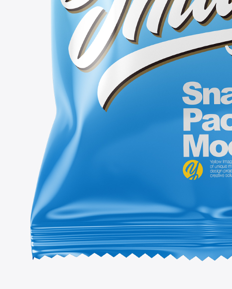 Glossy Snack Package Mockup