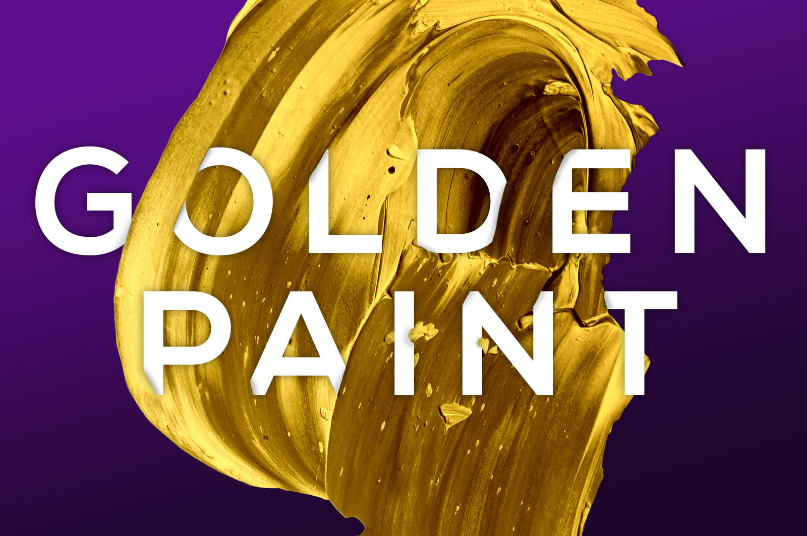 Golden Paint: Isolated Paint Textures