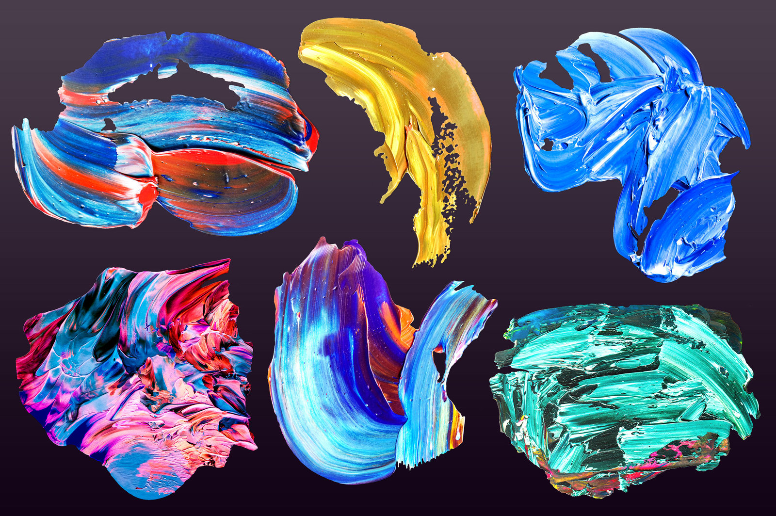 Golden Paint: Isolated Paint Textures
