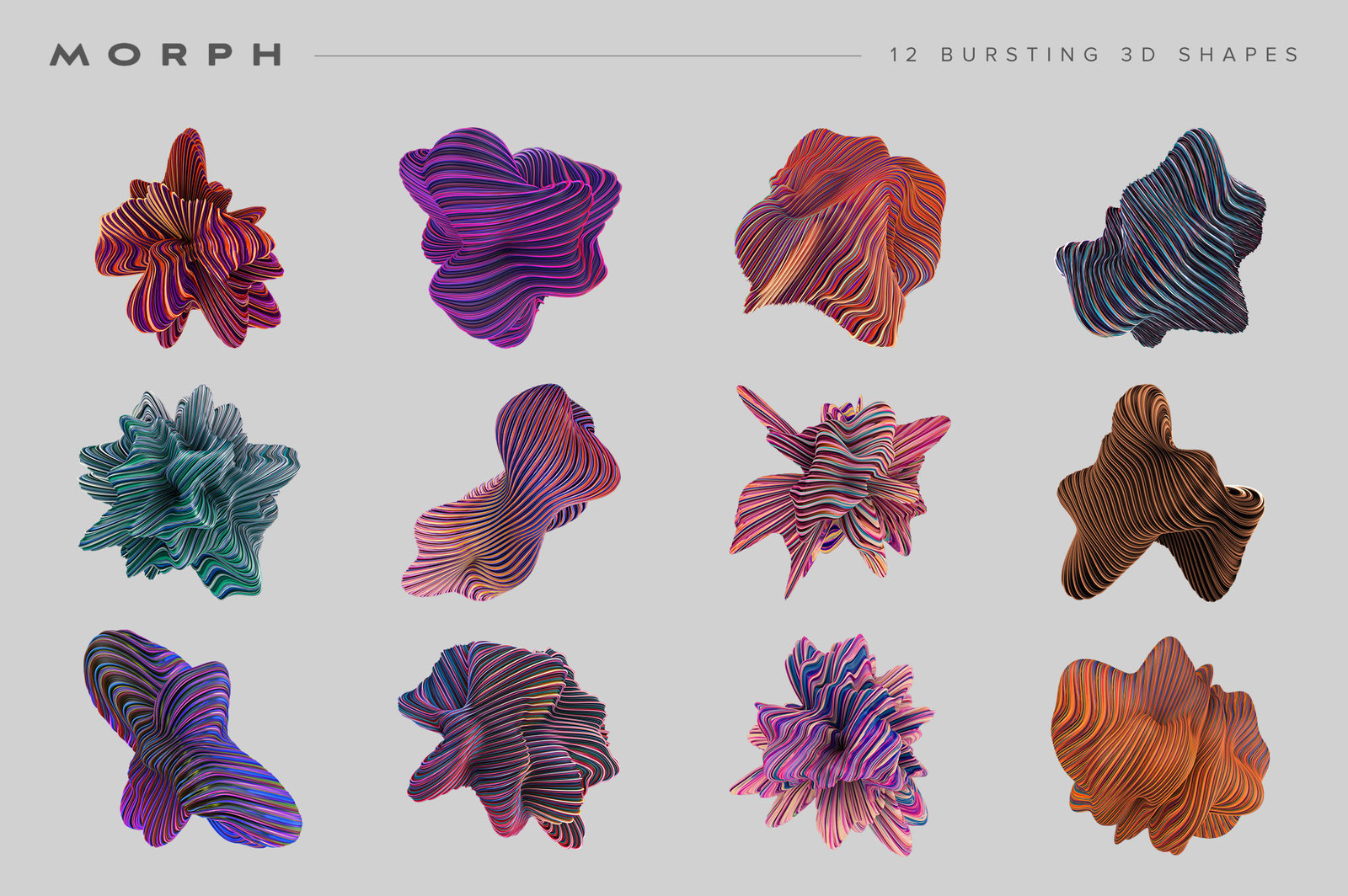 Morph: Bursting 3D Shapes Morph: Bursting 3D Shapes